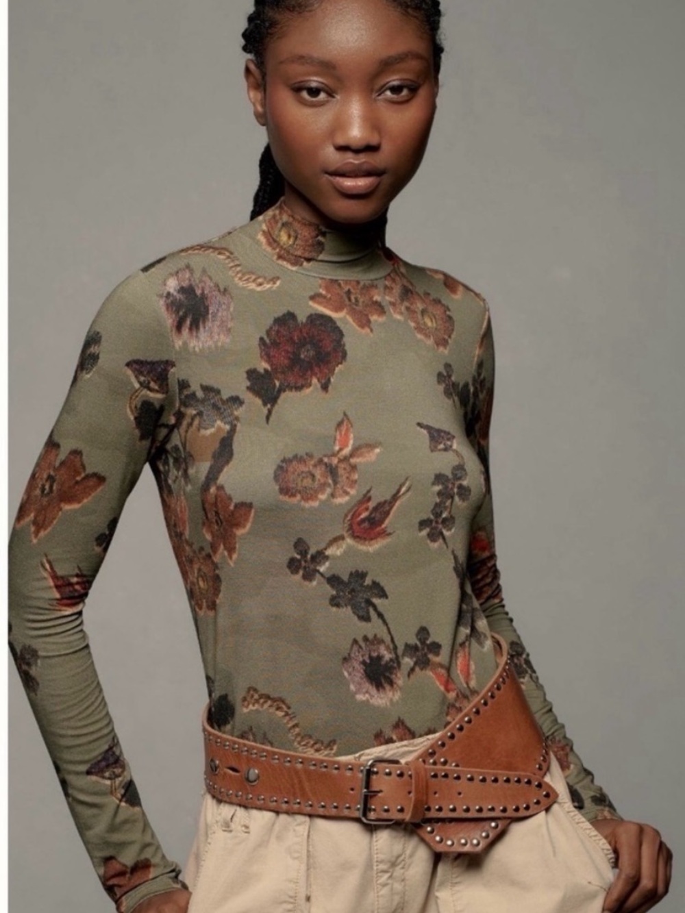 NWT Scotch & Soda AOP Long-Sleeve Floral Top, XL